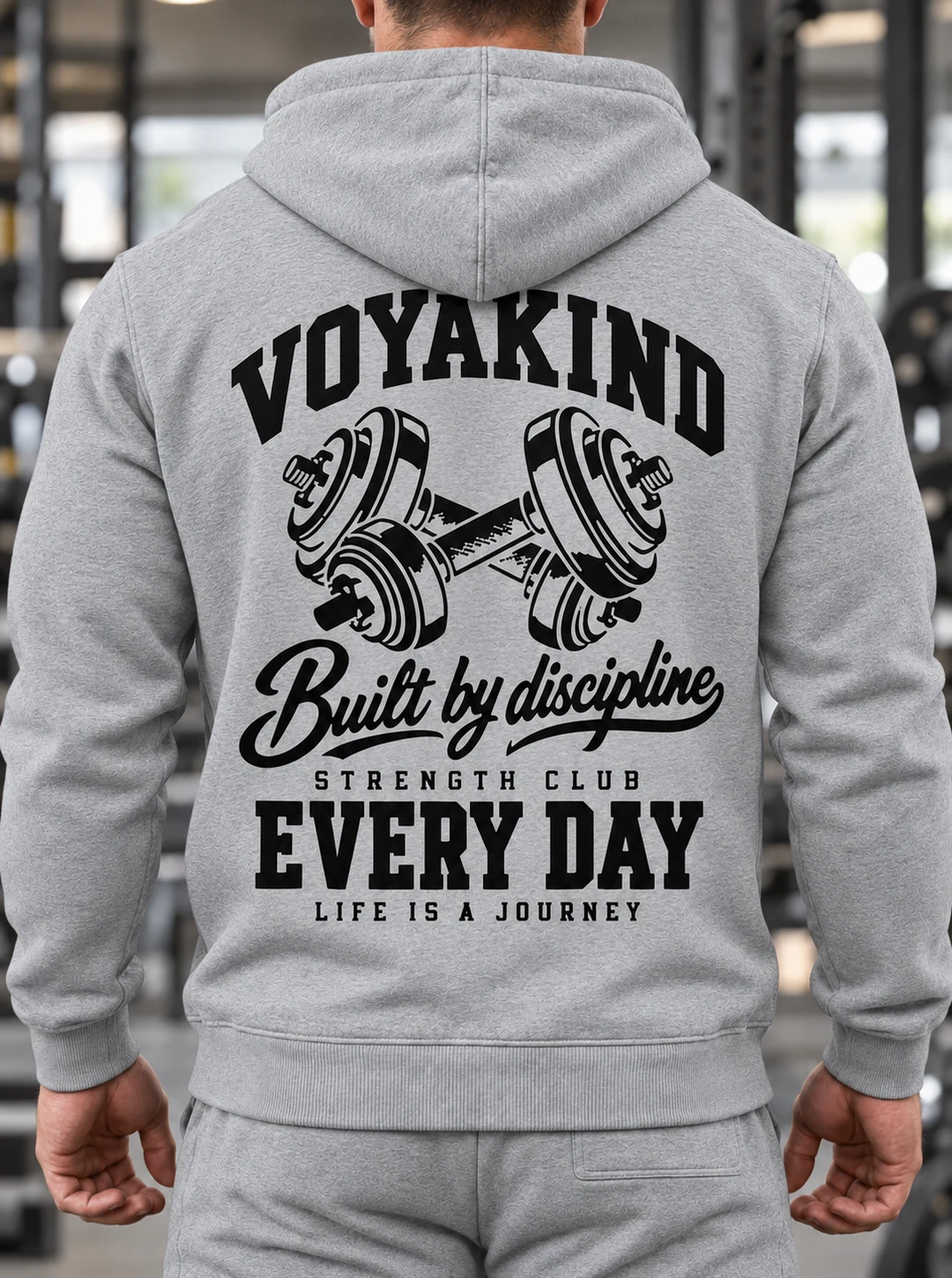VOYAKIND Gym | Built by Discipline Hoodie