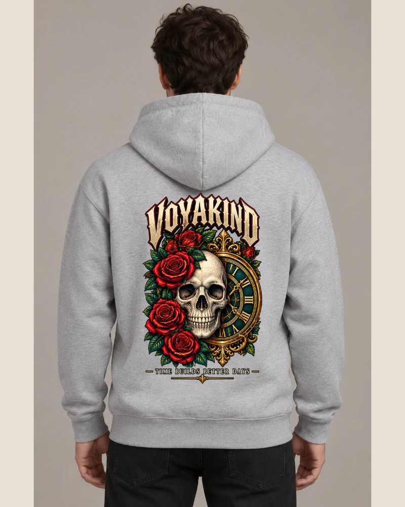 VOYAKIND Daily Graphic | Time Builds Better Days Hoodie